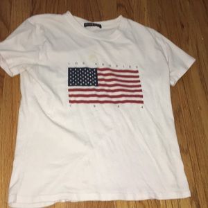 Brandy Melville Flag Los Angeles Tee